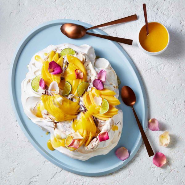 Summer-Perfect Pavlovas with Calypso Mangoes