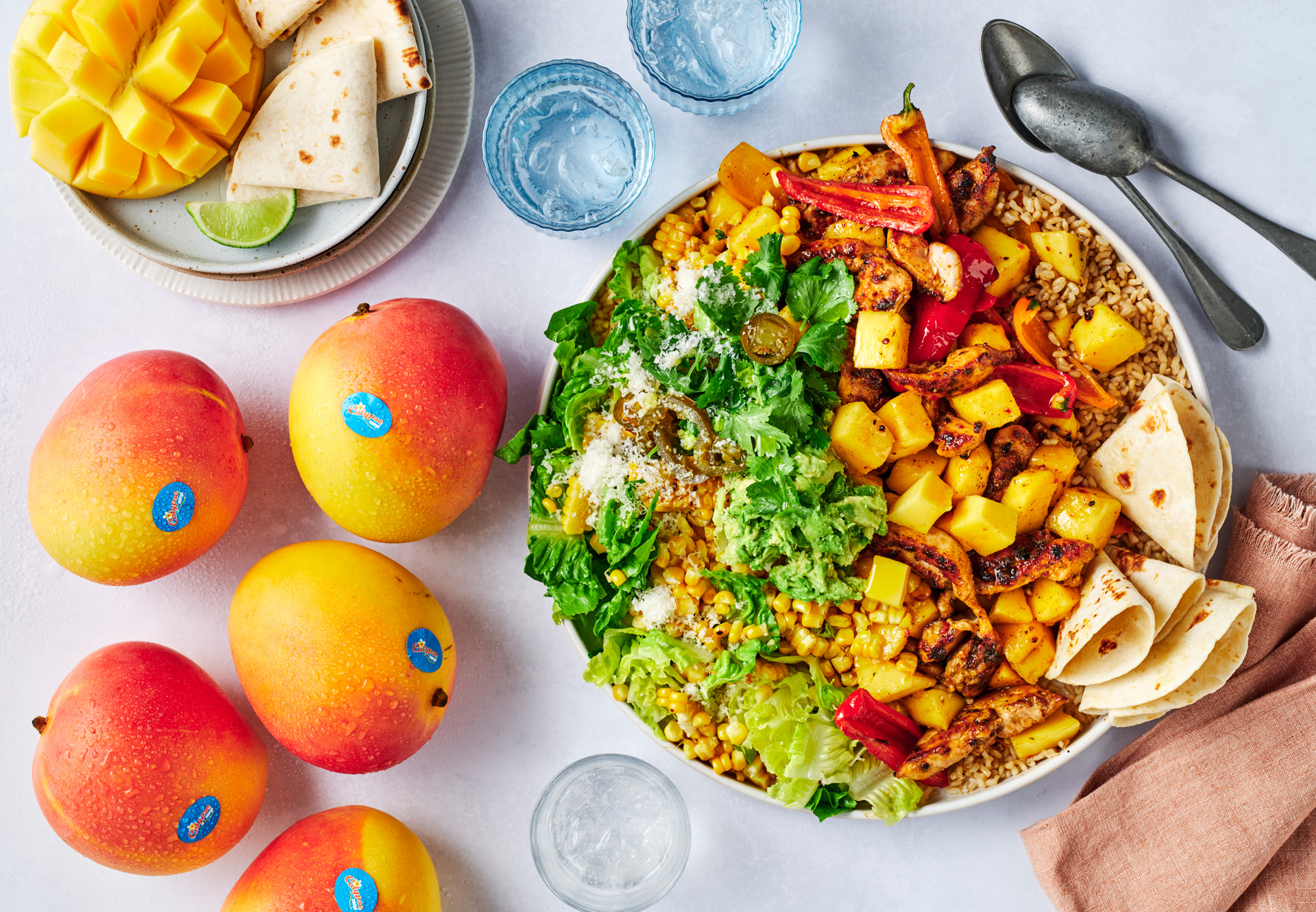 Mexican Chicken Bowl with Calypso® Mango Recipe