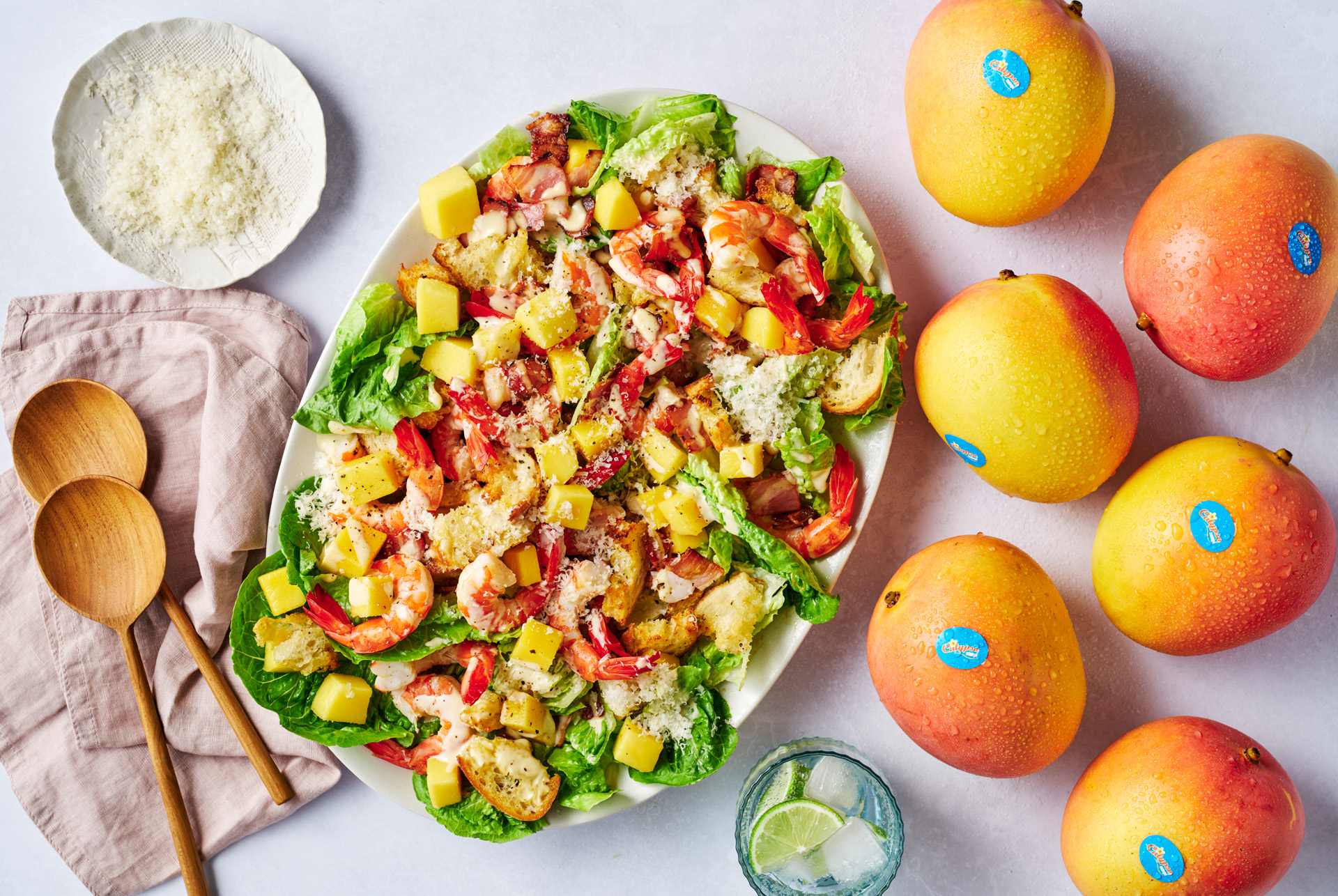 Prawn And Calypso® Mango Caesar Salad Recipe