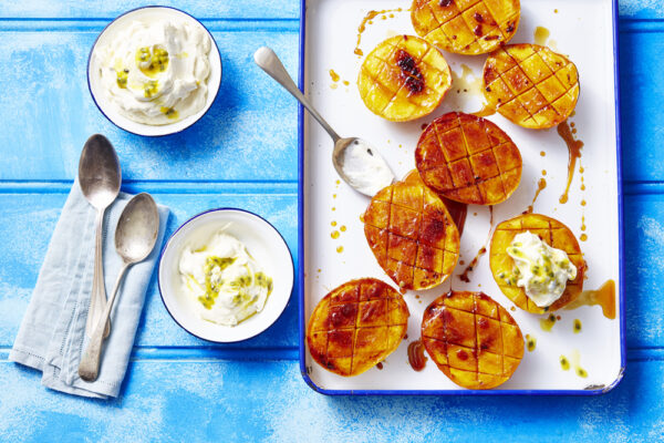 Brulee Calypso Mango With Passionfruit Cream Recipe